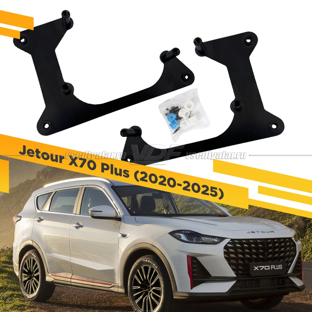 Рамки для замены линз в фарах Jetour X70 Plus 2020-2025 Led
