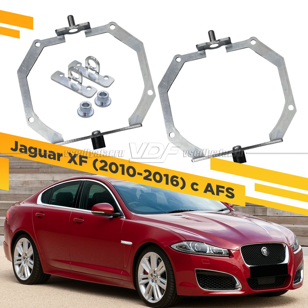 Рамки для замены линз в фарах Jaguar XF 2010-2016 с AFS