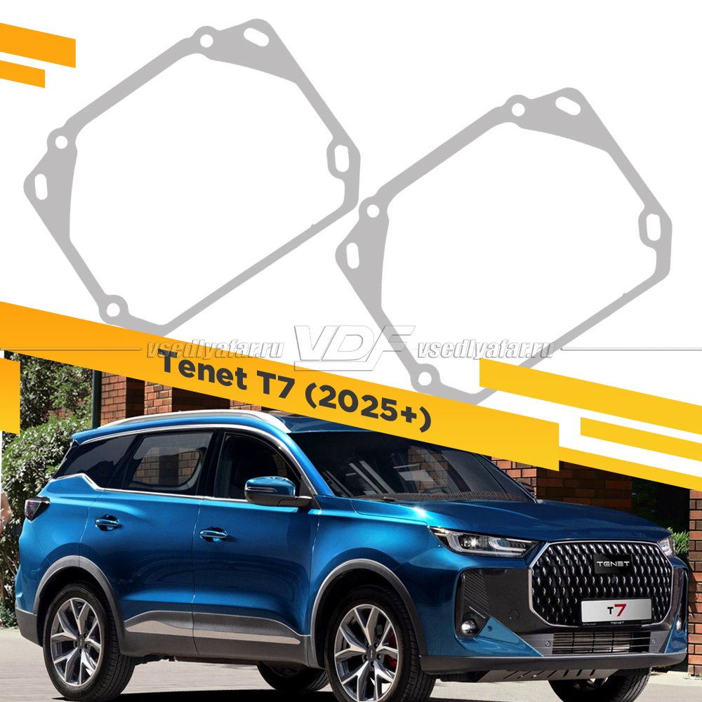 Рамки для замены линз в фарах Tenet T7 2025+ LED Тип 2