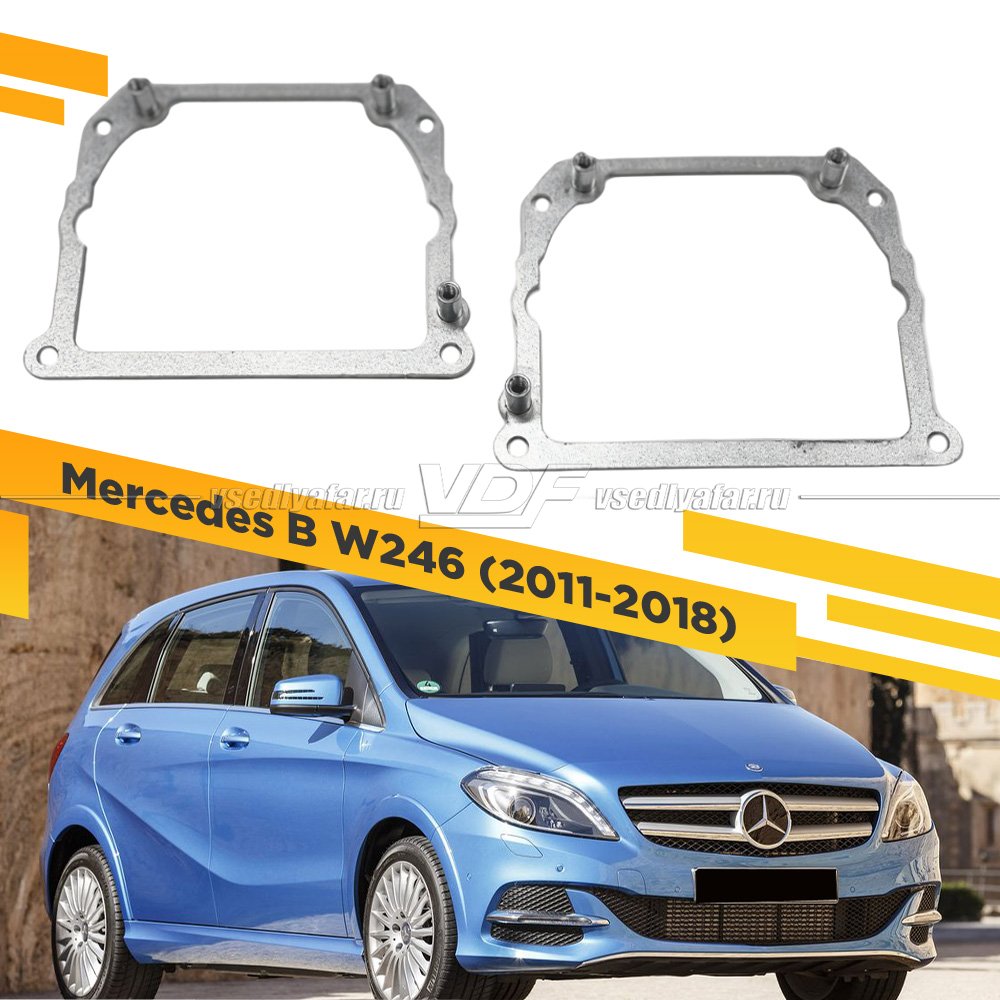 Рамки для замены линз в фарах Mercedes B W246 2011-2018 Тип 2