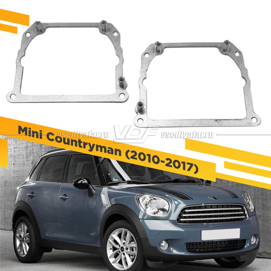 Рамки для замены линз в фарах Mini Cooper Countryman 2010-2017 Тип 2