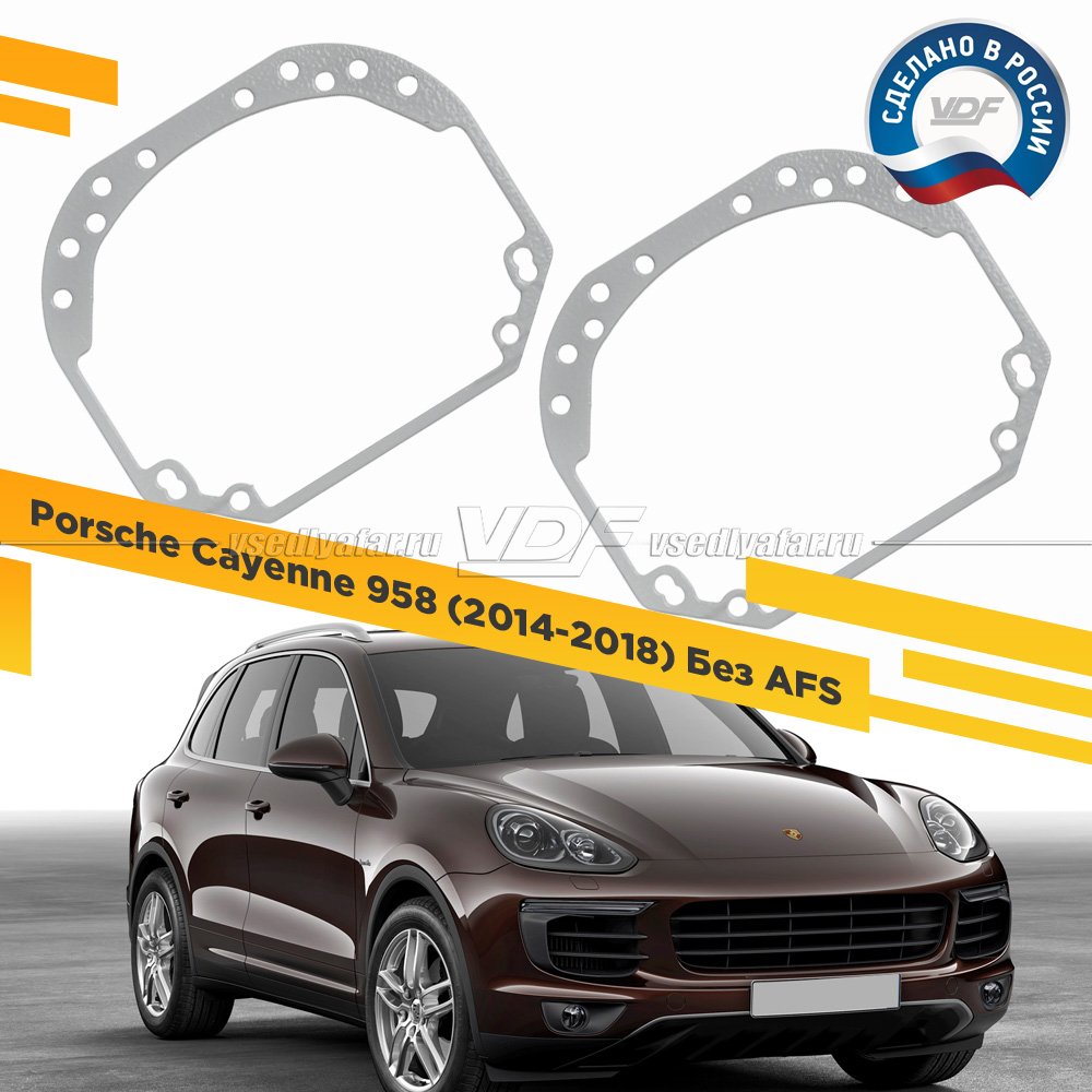 Рамки для замены линз в фарах Porsche Cayenne 2014-2018 Без AFS