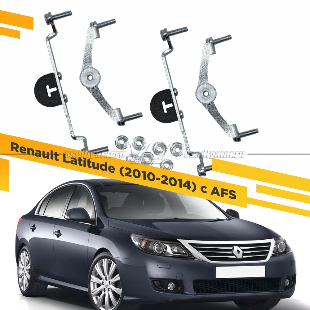 Рамки для замены линз в фарах Renault Latitude 2010-2014 с AFS Раздельная