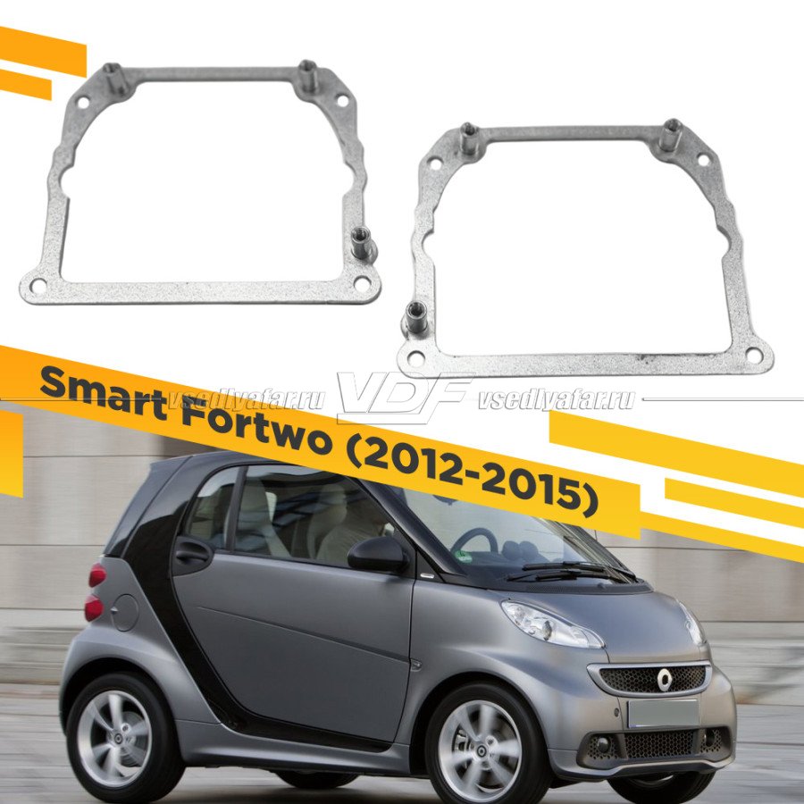 Рамки для замены линз в фарах Smart Fortwo 2012-2015 Тип 2