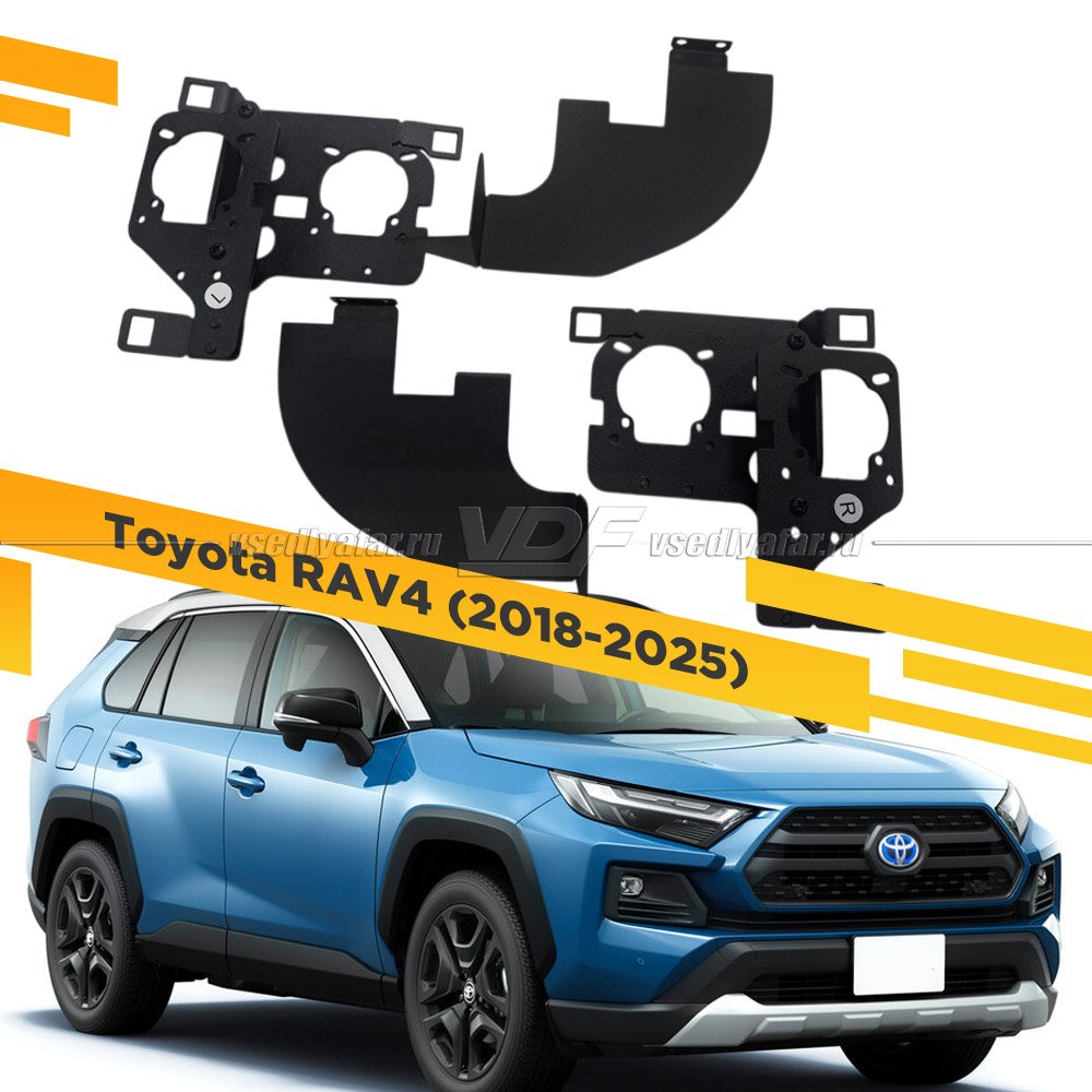 Рамки для замены линз в фарах Toyota RAV4 2018-2025 Led Линза