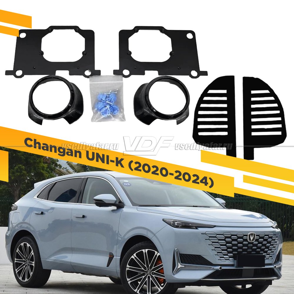 Рамки для замены линз в фарах Changan UNI-K 2020-2025