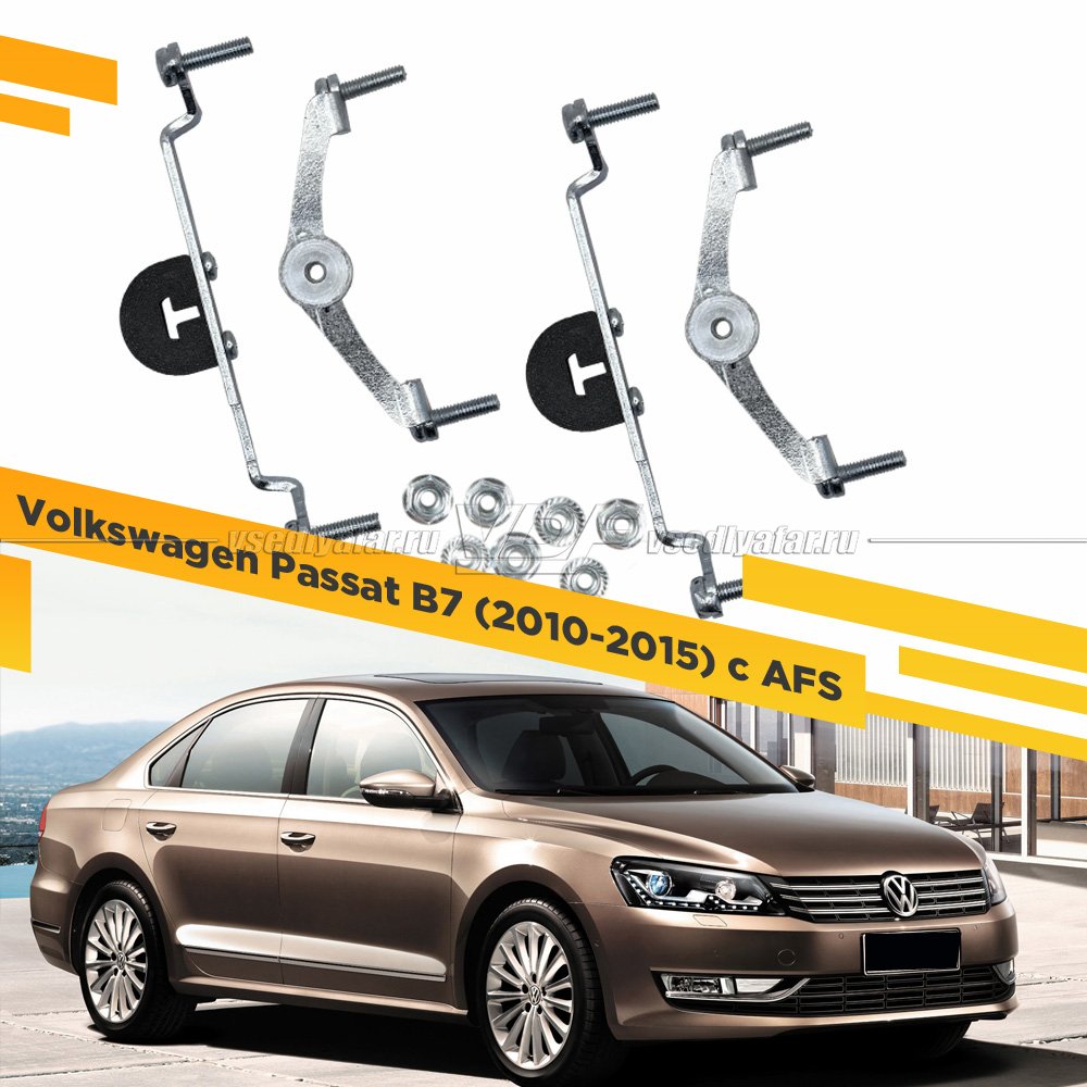 Рамки для замены линз в фарах Volkswagen Passat B7 2010-2015 с AFS Раздельная