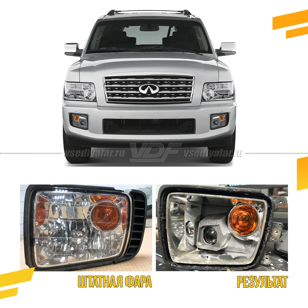 3D Набор для установки линз в ПТФ Infiniti QX56 2004-2010