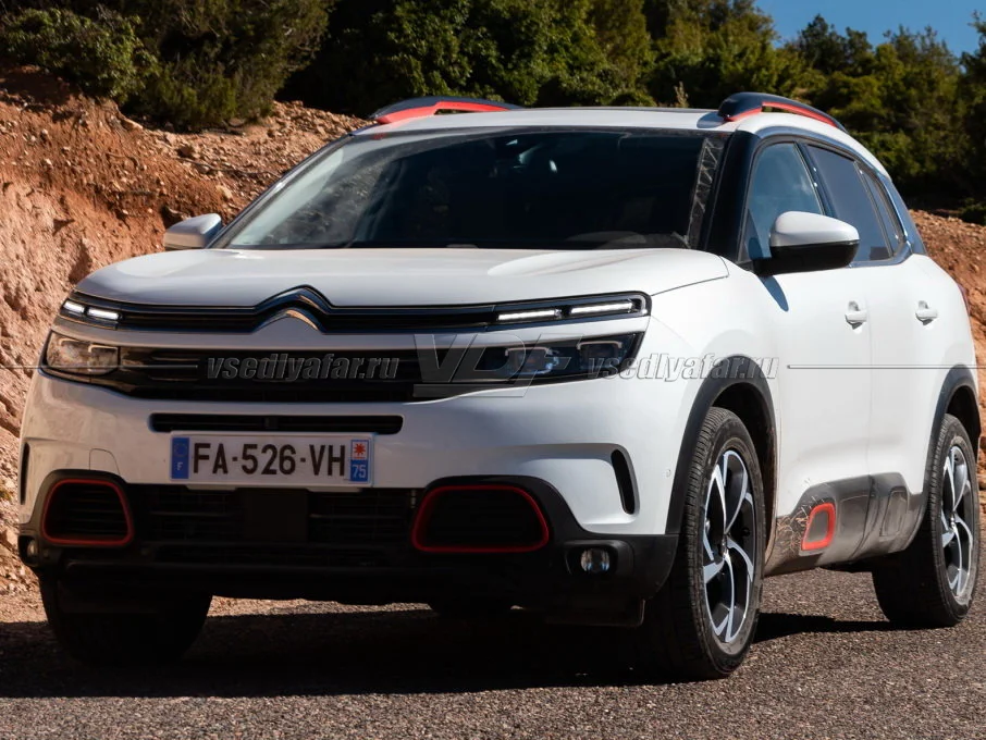 Стекло для фары Citroen C5 Aircross (2017-2022) Левое