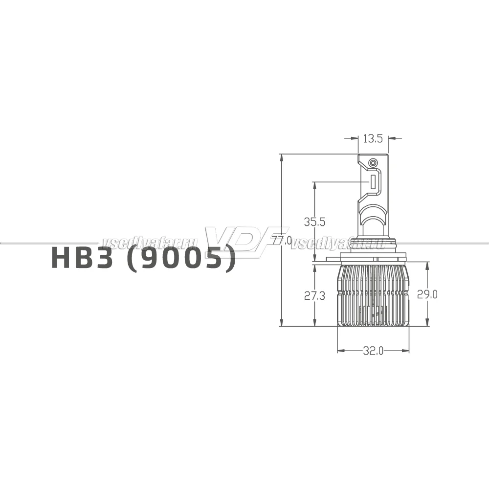 Светодиодные лампы MTF Light Dynamic Vision HB3(9005) 5500K 12V, 28W, 2шт, DVB3K5