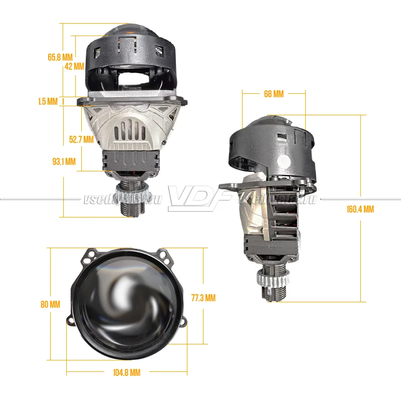 Светодиодные линзы Aozoom A11 3.0 12V 56/64W 4800/5100Lm