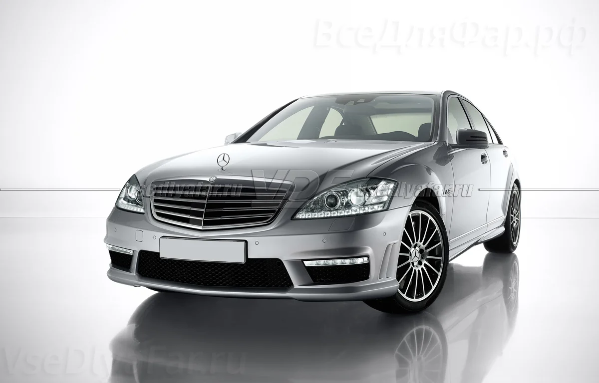Стекло для фары Mercedes W221 (2009-2013) Рестайлинг Правое