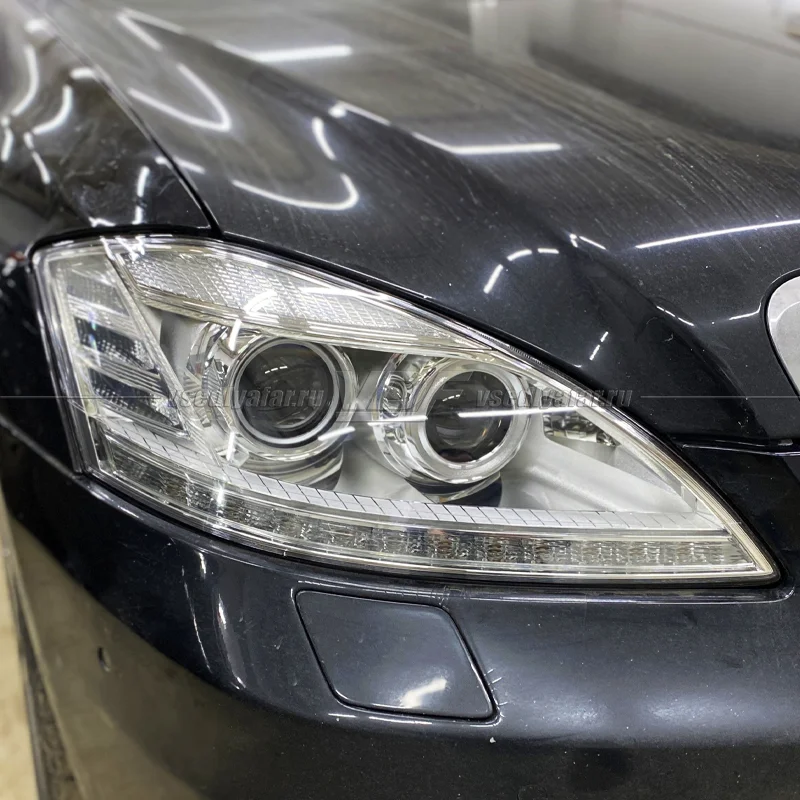Стекло для фары Mercedes W221 (2009-2013) Рестайлинг Правое