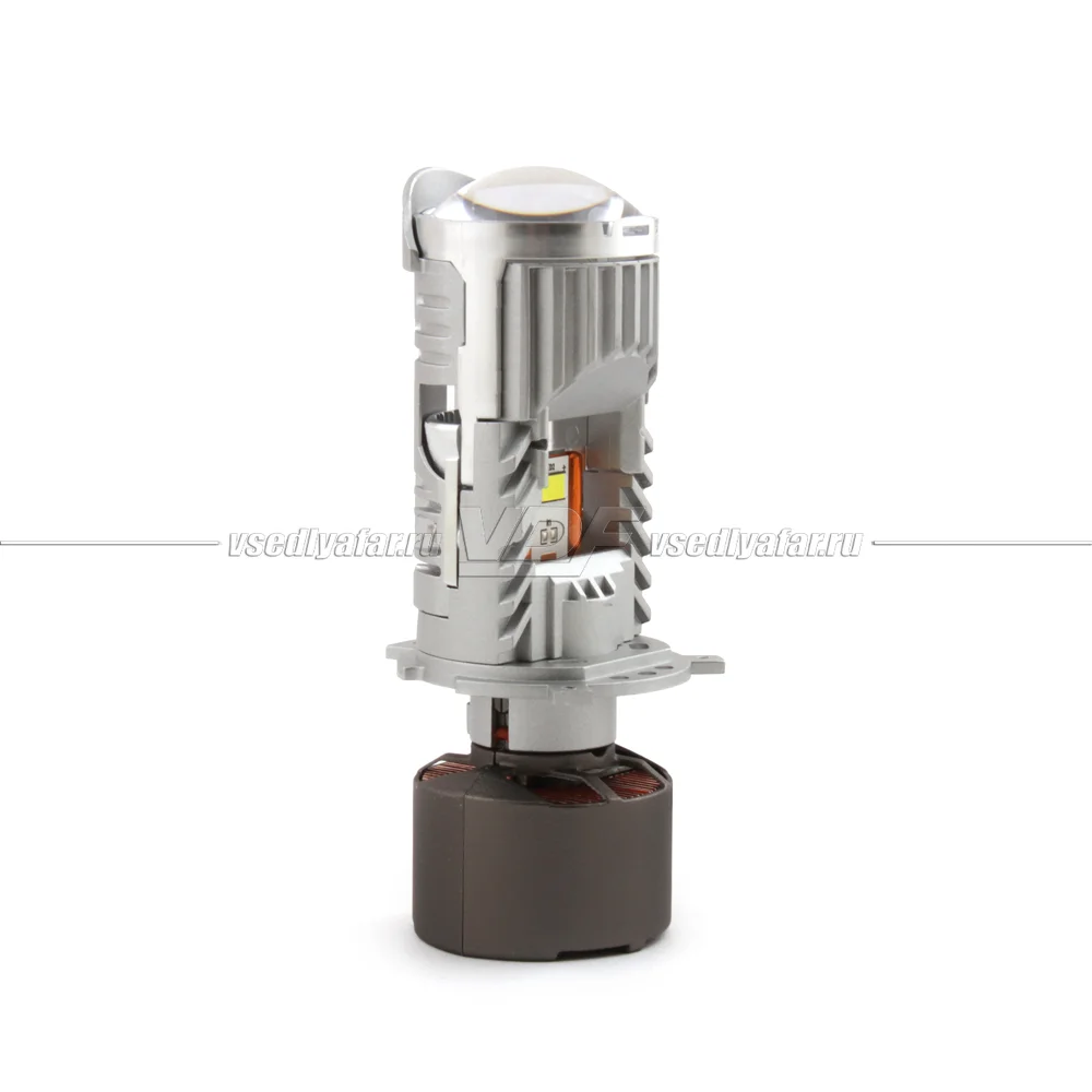 Светодиодные линзы MTF LIGHT MINILENS H4/H19, 12V, 30/45W, 5500K (комплект 2 шт) MH4K5
