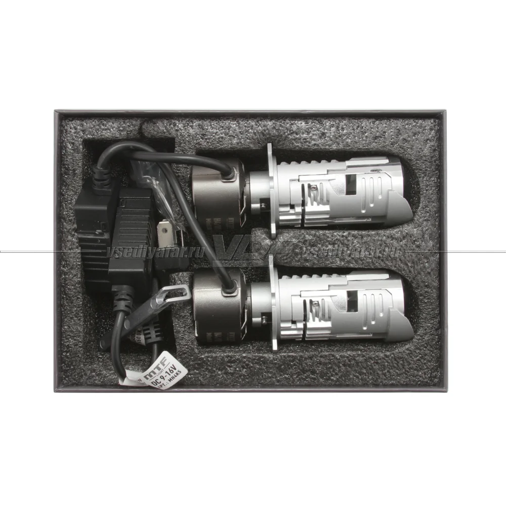 Светодиодные линзы MTF LIGHT MINILENS H4/H19, 12V, 30/45W, 5500K (комплект 2 шт) MH4K5