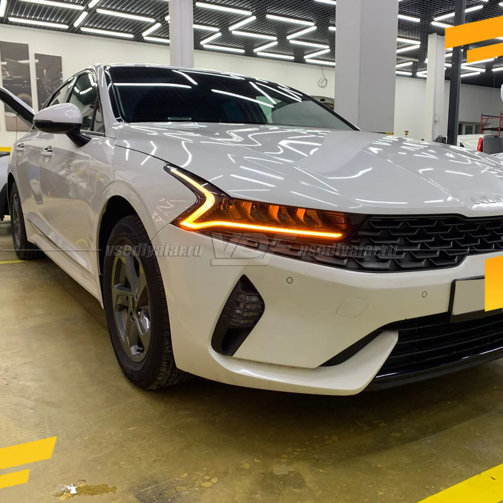 Комплект плат светодиодной Ресницы Kia K5 2019-2023 Без поворотника Цвет: Янтарный