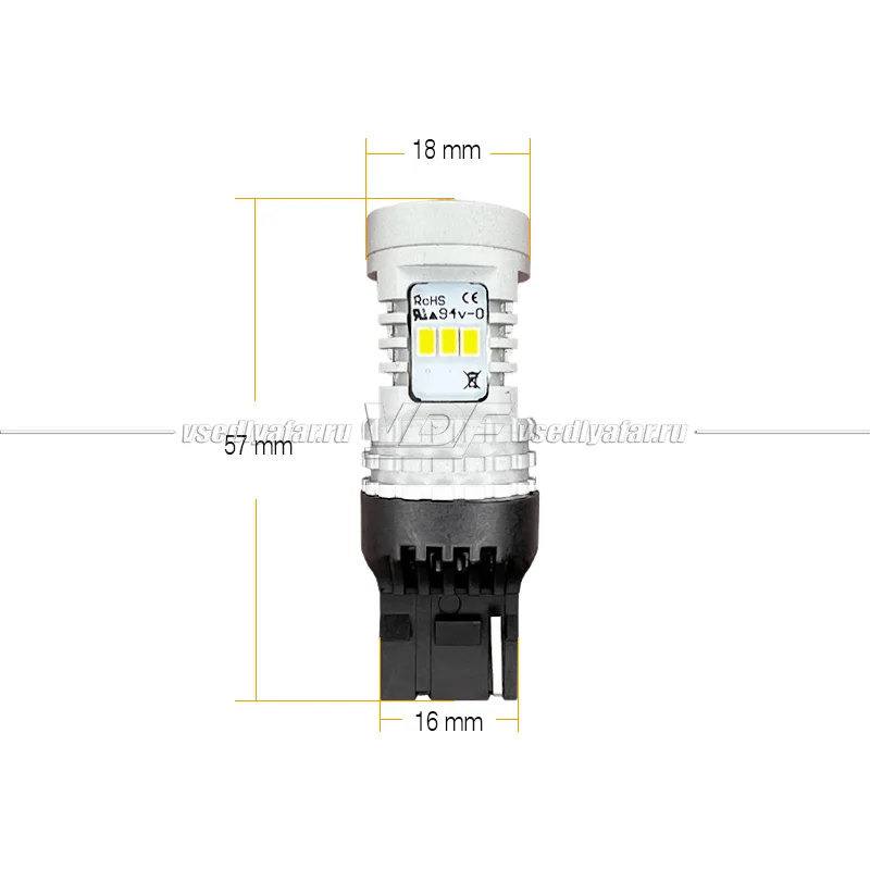 Светодиодная лампа 7440-3020-14SMD, 14W