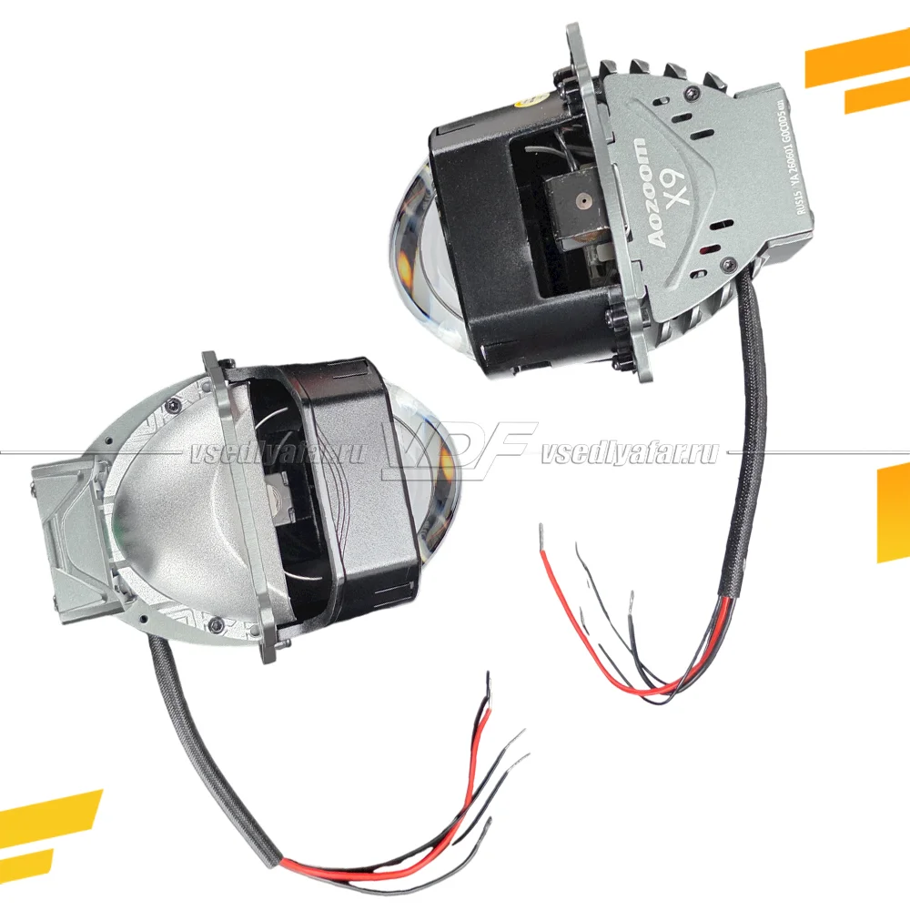 Светодиодные линзы Aozoom X9 3.0 12V 52/57W 4300/4600Lm