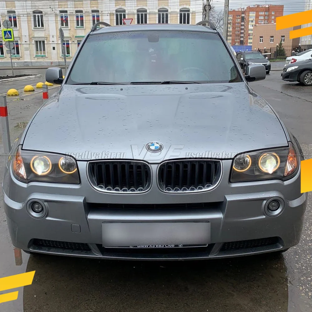 Светодиодные Ангельские глазки BMW X3 E83 2003-2006 Линзы Цвет: Теплый белый