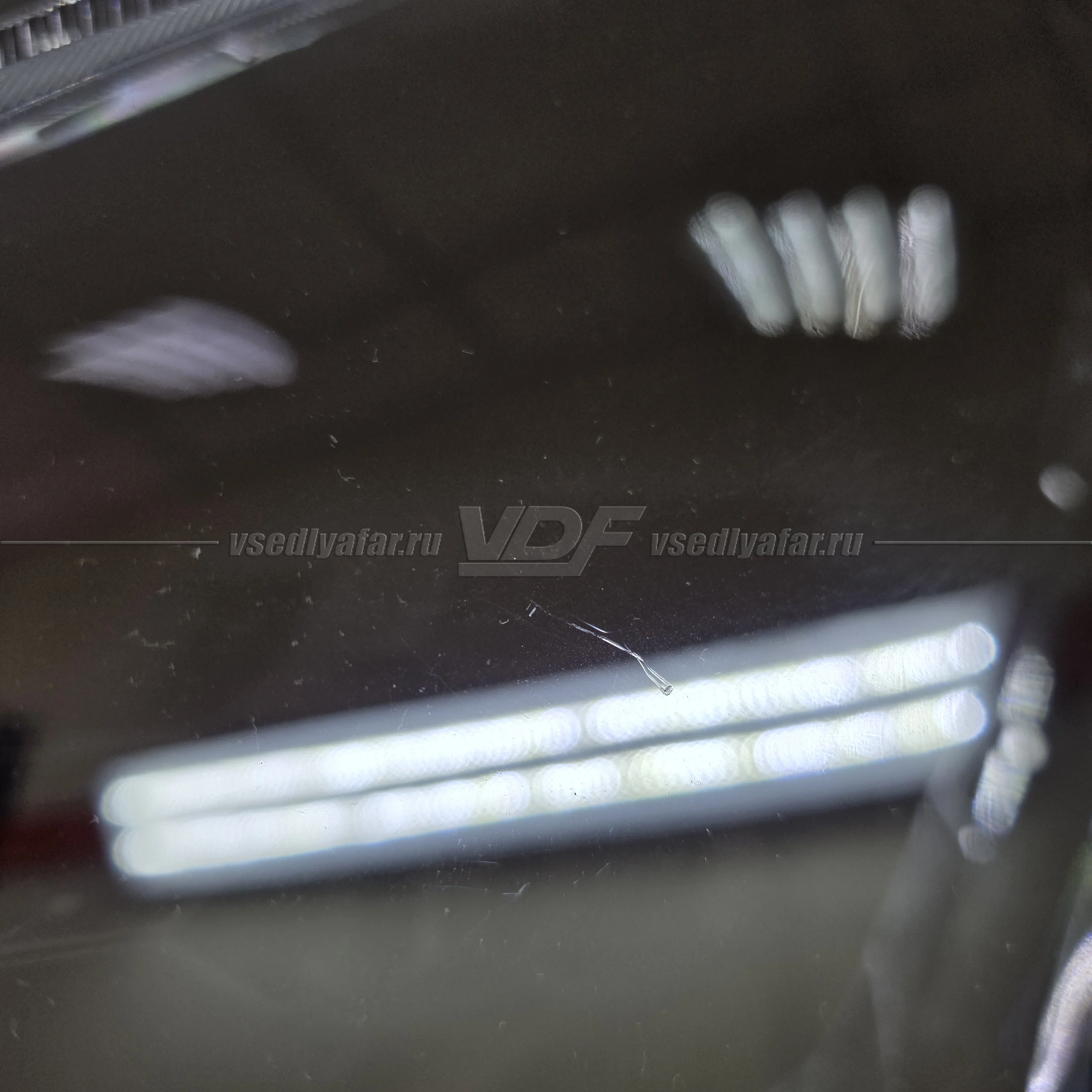 Уцененное стекло для фары Hyundai Sonata YF (2010-2013) Левое №14