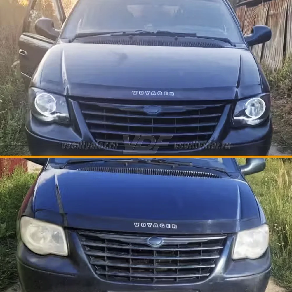 Стекло для фары Chrysler Grand Voyager (2004-2007) Левое 