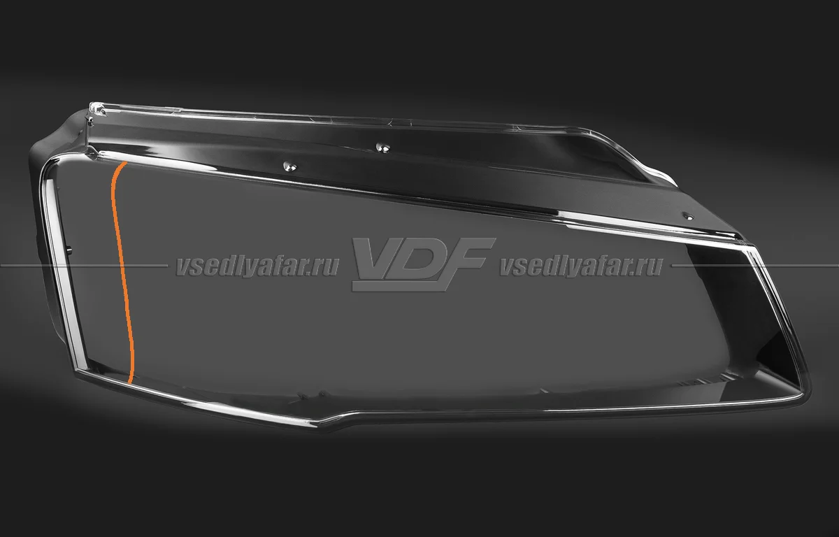 Стекло для фары Audi A8 D4 (2013-2017) Правое Вариант 2 