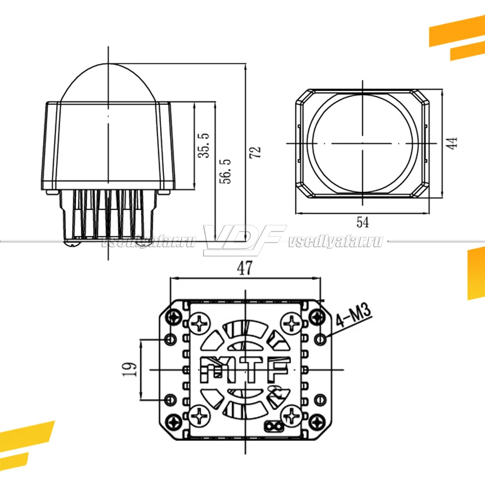 Светодиодные линзы MTF Light Constructor High Beam Дальний свет