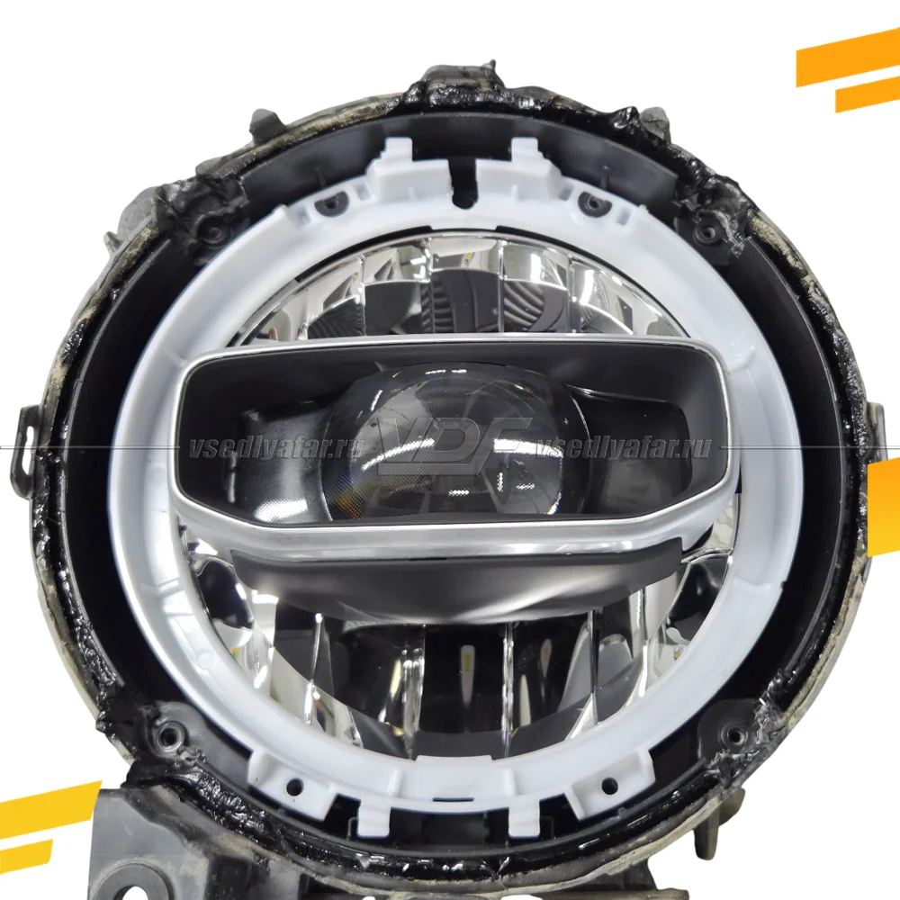 Светодиодные вставки в фары для Jeep Wrangler 2018-2025 LED