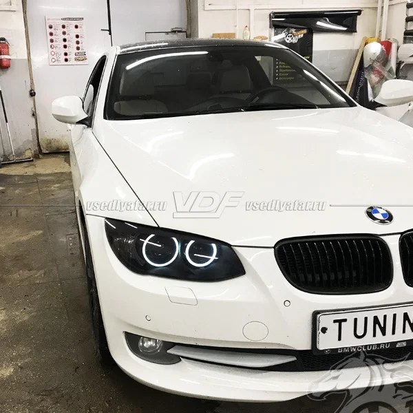 Светодиодные Ангельские глазки BMW 3 E92 2006-2010 Цвет: Белый