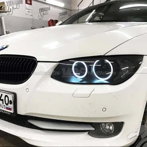 Светодиодные Ангельские глазки BMW 3 E92 2006-2010 Цвет: Белый