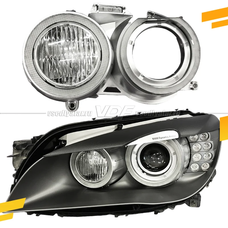 Светодиодные Ангельские глазки BMW 7 F01 2008-2012 Цвет: Белый