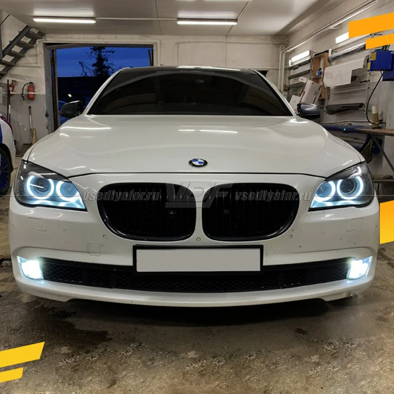 Светодиодные Ангельские глазки BMW 7 F01 2008-2012 Цвет: Белый