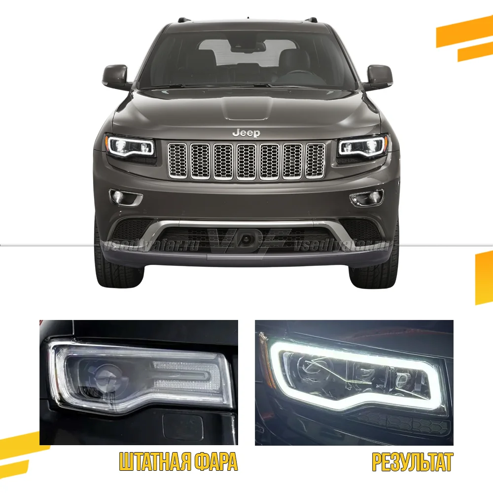 Комплект для установки линз в фары Jeep Grand Cherokee 2013-2022