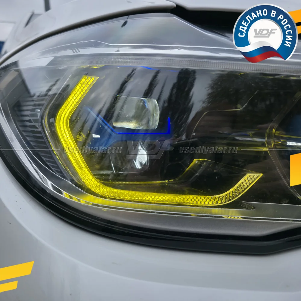 Комплект плат маркера BMW X6 G06 2019-2023 Лазер VDF-Light Цвет: Лимонный