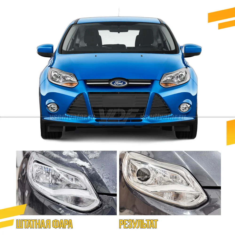 Комплект для установки линз в фары Ford Focus III 2010-2015