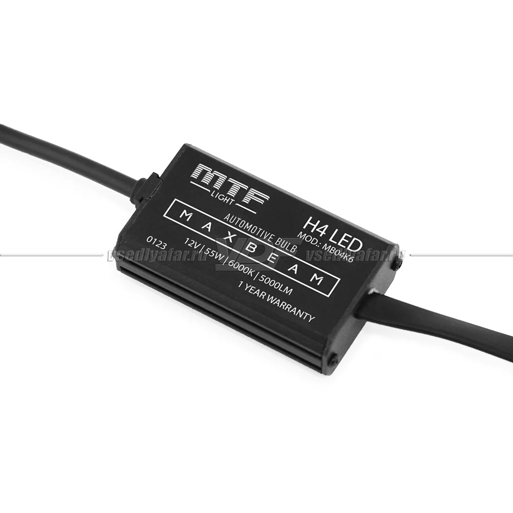 Светодиодные лампы MTF Light MaxBeam H4 6000K 12V, 55W, 2шт, MB04K6