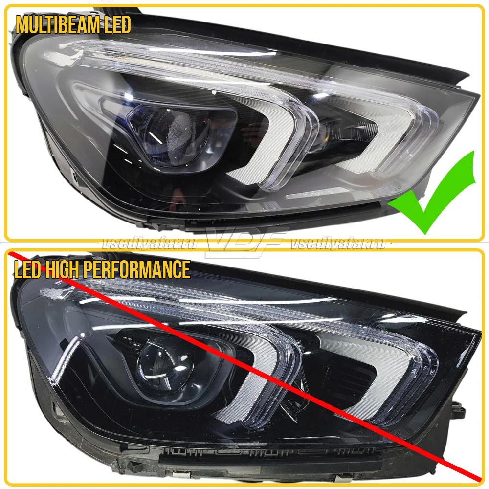 Плата маркер DRL и Поворотник Mercedes GLE 2018-2023 Левый 7 Pin Multibeam
