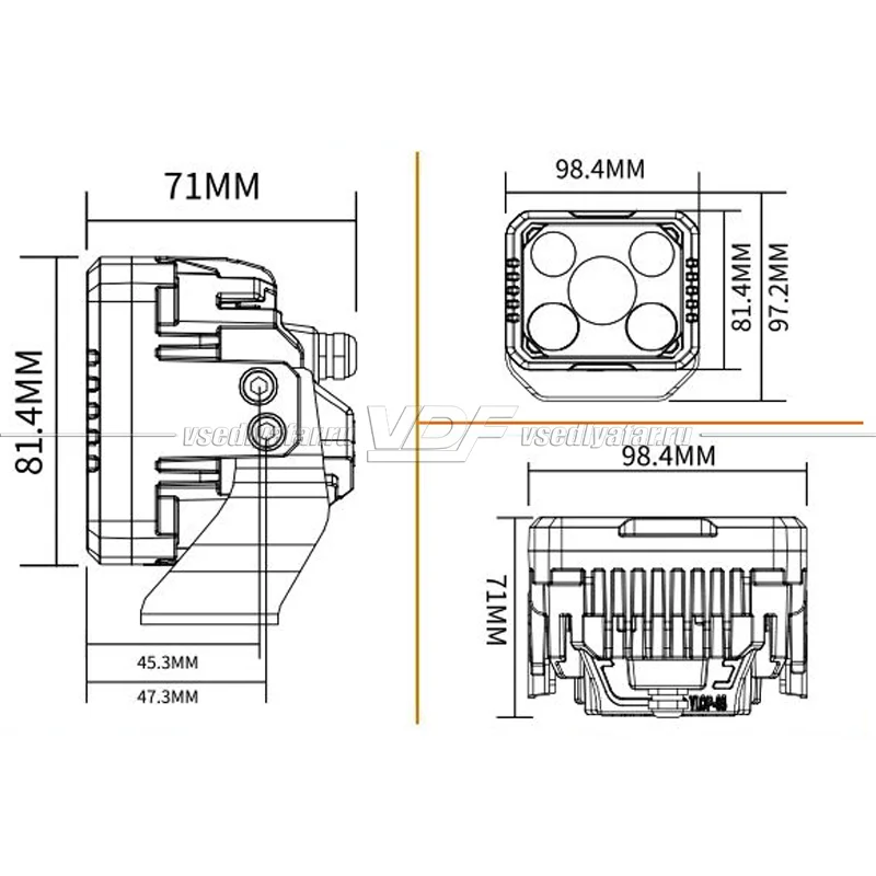 Прожекторы светодиодные Aozoom Y30-2 (2 шт.)