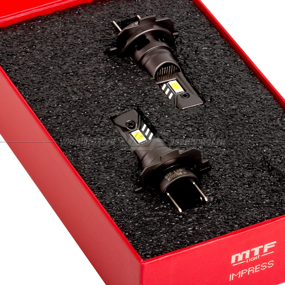 Светодиодные лампы MTF Light IMPRESS H7 6000K 12V, 21W, 2шт, HT07K6