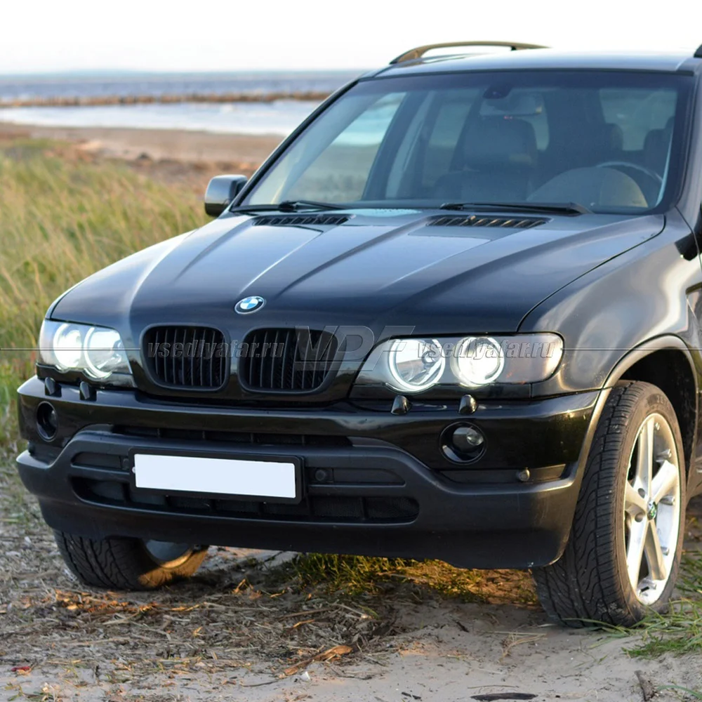 Светодиодные Ангельские глазки BMW X5 E53 1999-2003 Цвет: Белый