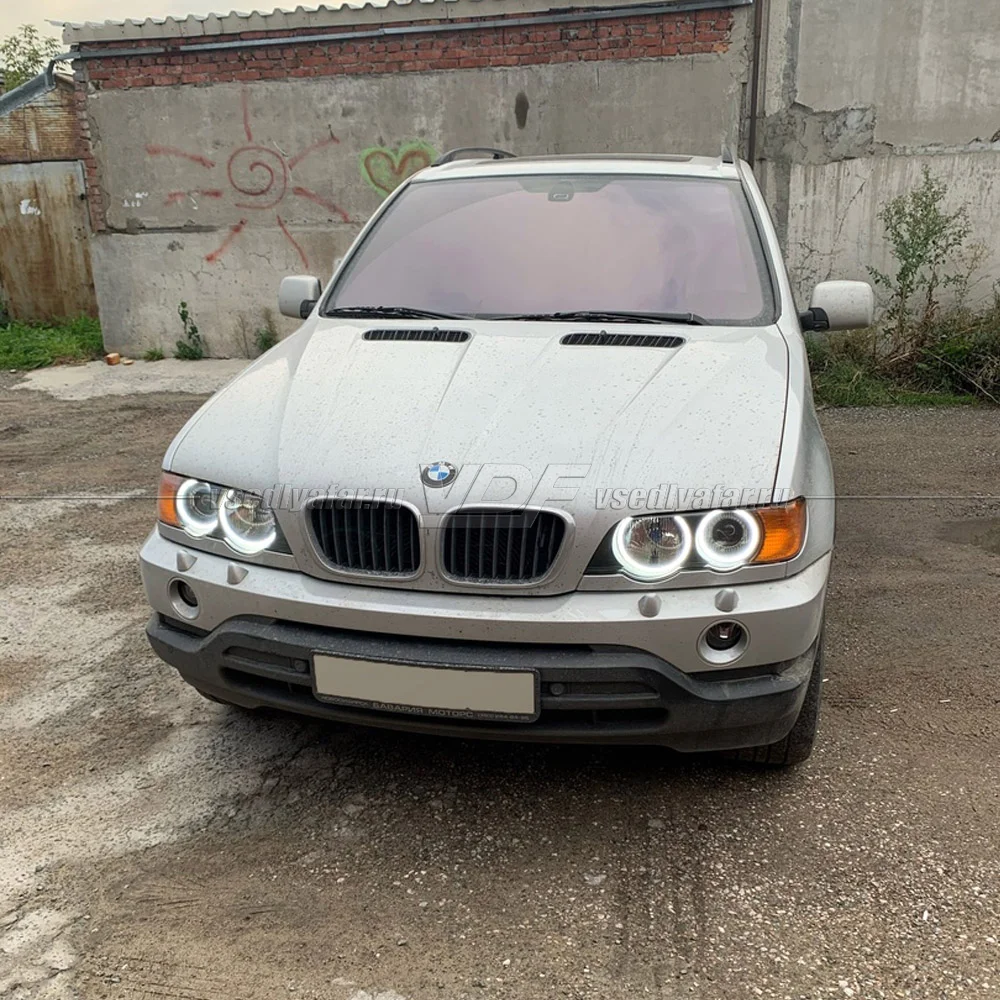 Светодиодные Ангельские глазки BMW X5 E53 1999-2003 Цвет: Белый