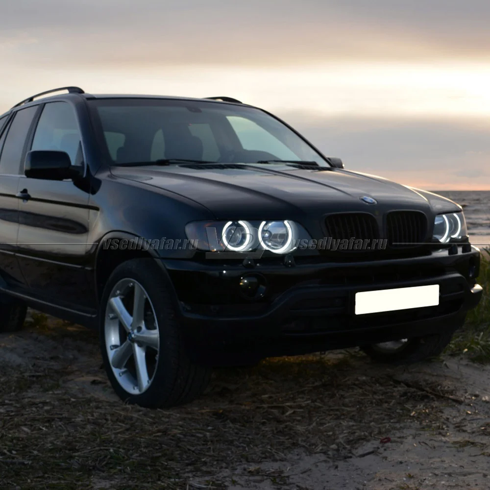 Светодиодные Ангельские глазки BMW X5 E53 1999-2003 Цвет: Белый