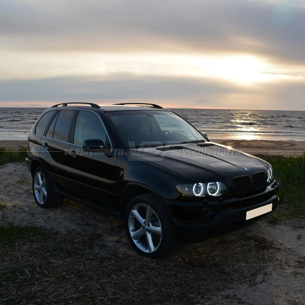 Светодиодные Ангельские глазки BMW X5 E53 1999-2003 Цвет: Белый