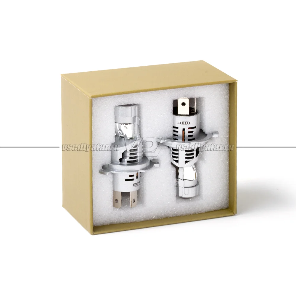 Светодиодные лампы MTF Light MicroLENS v2.0 H4/H19 6000K 12V, 25W, 2шт, MCL04K6