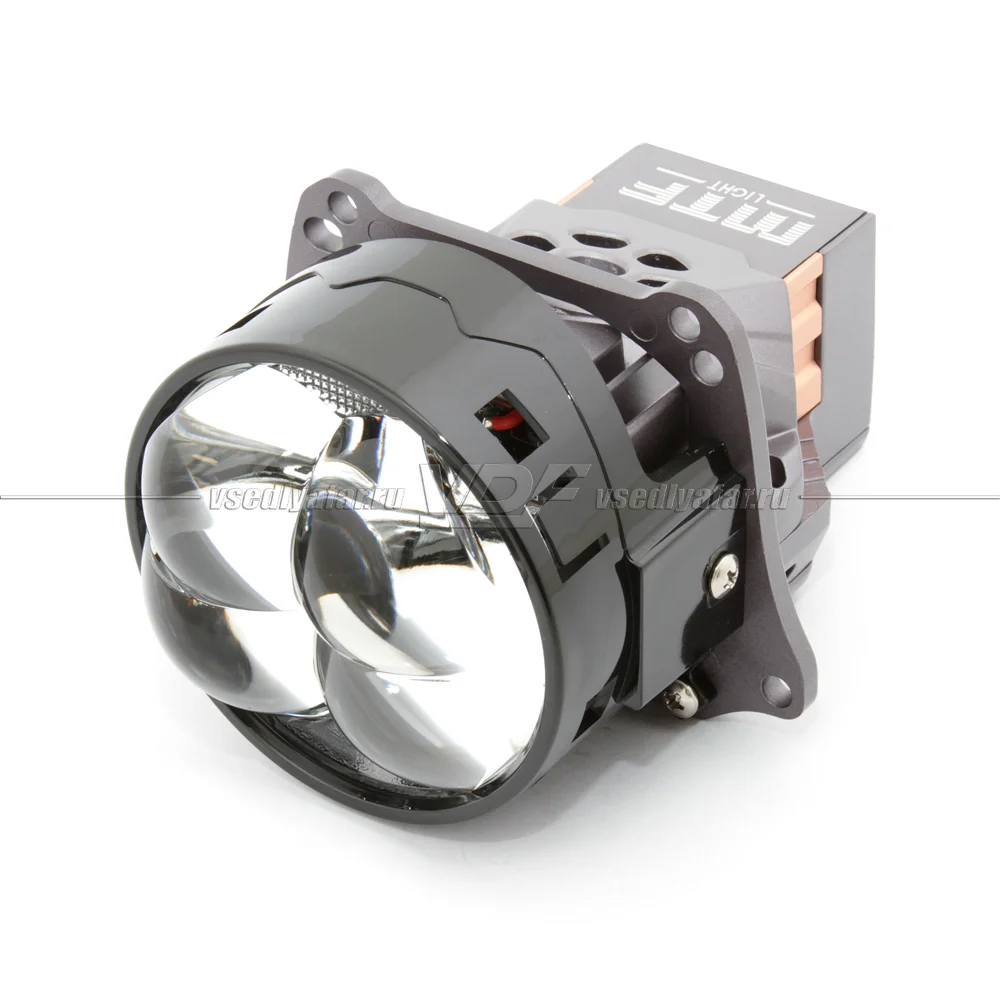 Светодиодные линзы MTF Light QUADRIX 3" 6000K Bi-Led круг 4 линзы (комплект 2 шт) HDR4L