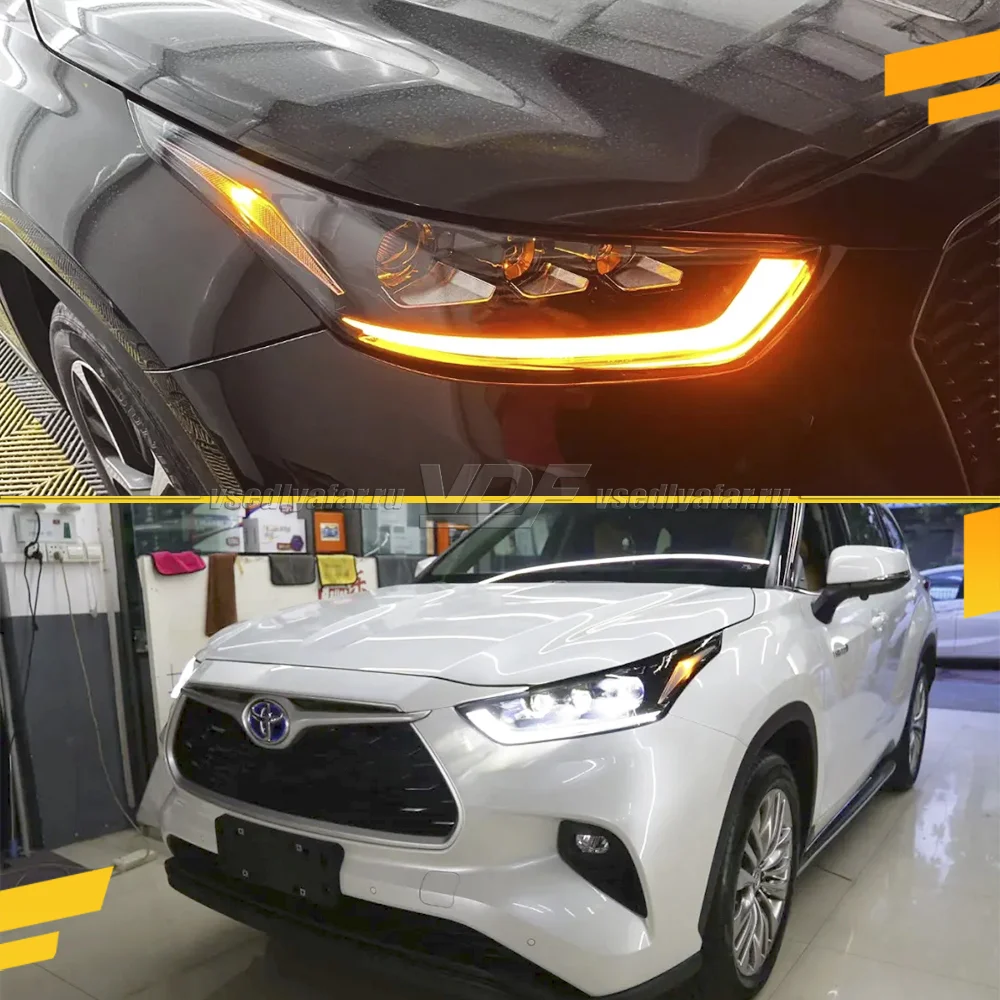 Комплект для установки линз в фары Toyota Highlander 2019-2026 USA