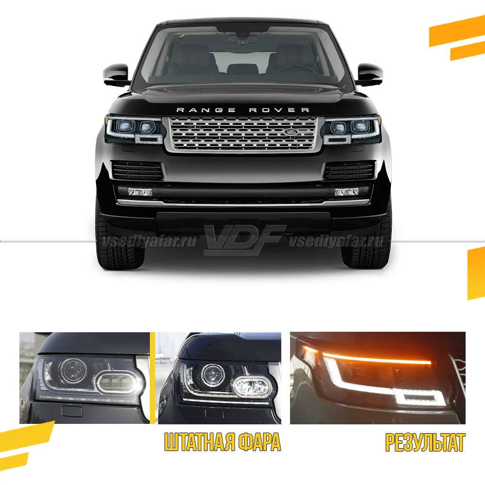 Комплект для установки линз в фары Range Rover L405 2012-2017