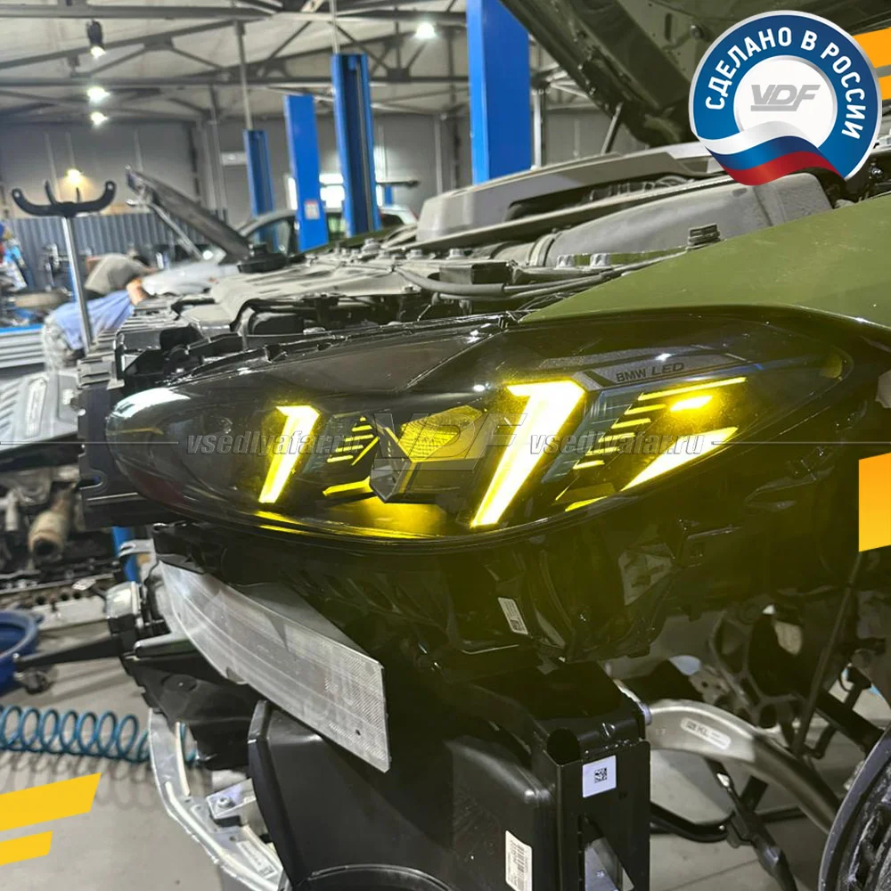 Комплект плат маркера BMW M4 G82 2023-2026 Цвет: Лимонный