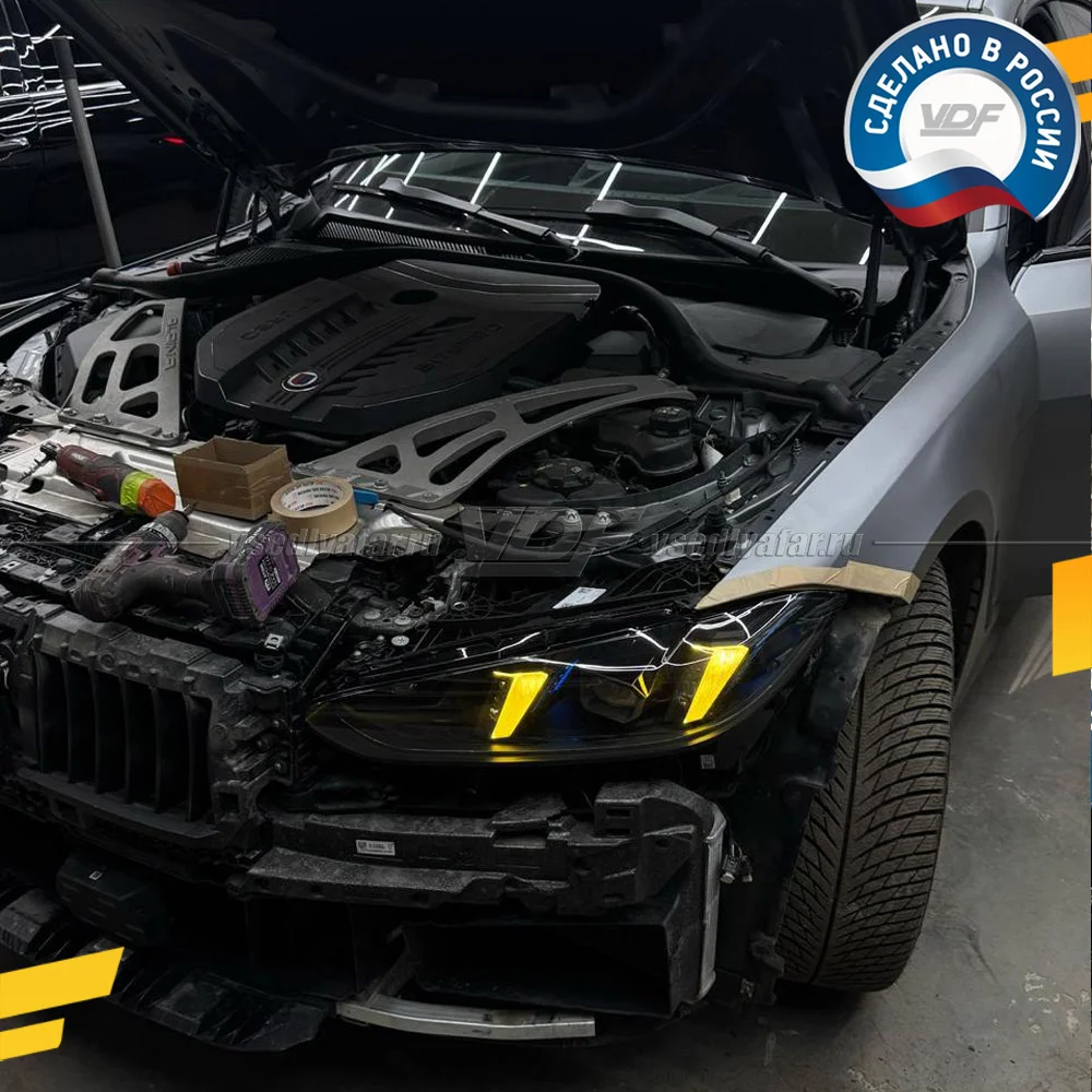 Комплект плат маркера BMW M4 G82 2023-2026 Цвет: Лимонный
