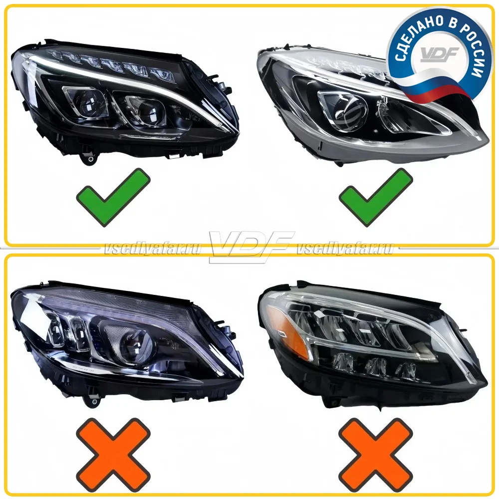 Комплект плат маркера Mercedes GLA (X156) 2013-2017 Цвет: Лимонный